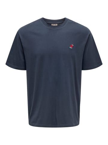 ONLY & SONS T-shirt in Blue Nights
