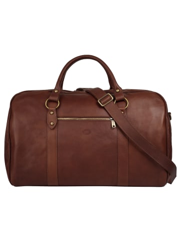 piké Reisetasche echt Leder in braun