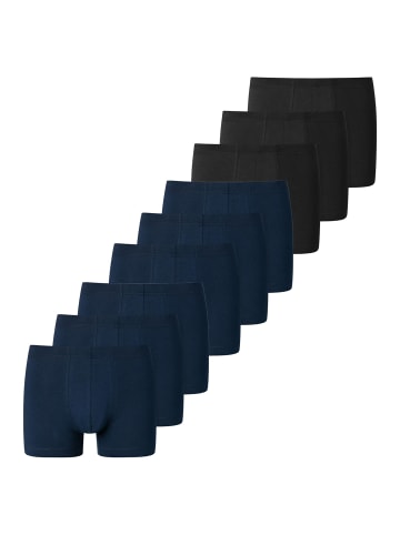 Schiesser Retro Short / Pant 95/5 Essentials - Organic Cotton in Dunkelblau / schwarz