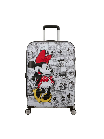 American Tourister Wavebreaker Disney Spinner 67 cm mit TSA-Zahlenschloss in Minnie Comics White
