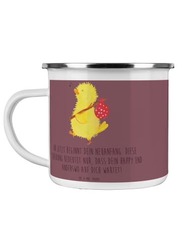 Mr. & Mrs. Panda Camping Emaille Tasse Neuanfang Scheidung mit S... in Kaffa Coffee