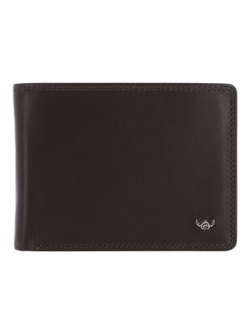 Golden Head Polo Geldbörse RFID Schutz Leder 12.5 cm in dunkelbraun