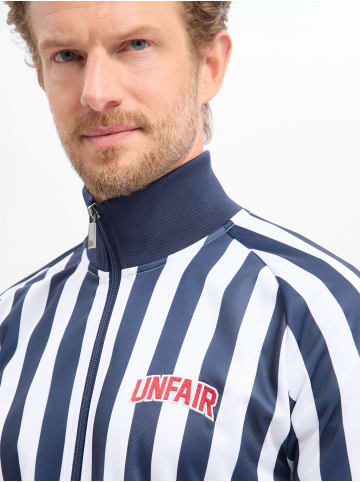 UNFAIR ATHLETICS Sweatjacke Azzuro in marine weiß - 0001