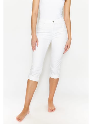 ANGELS  Straight-Leg Jeans Jeans Cici TU mit Beinumschlag in weiss