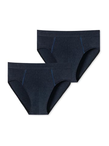 Schiesser Slip Comfort Fit in blau-mel.