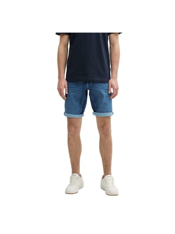 Tom Tailor Short in used mid stone blue denim
