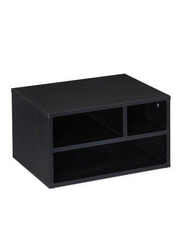 relaxdays Druckerständer Schreibtisch in Schwarz