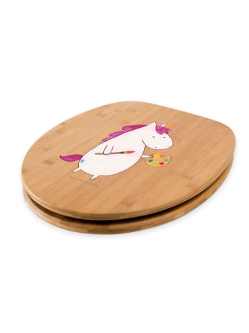 Mr. & Mrs. Panda Toilettendeckel Einhorn Künstler ohne Spruch in Braun