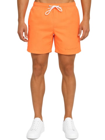 Reichstadt Herren Regular Fit Shorts Mid Waist in Orange