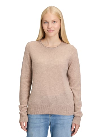 CARTOON Kaschmir-Pullover mit Rundhalsausschnitt in Funghi  Melange