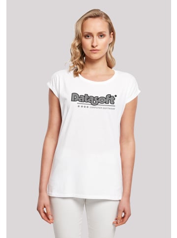 F4NT4STIC T-Shirt Retro Gaming Datasoft Logo schwarz in weiß
