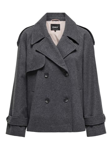 ONLY Trenchcoat in Dark Grey Melange 1