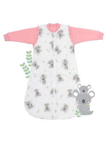 Schlummersack Babyschlafsack, 2.5 TOG in Rosa-Weiß