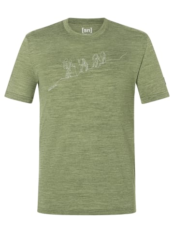 super.natural Merino T-Shirt M HIKING TEE in grün