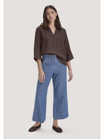 Hessnatur Hessnatur Jeans ENNELIE Culotte Wide Leg aus Bio-Baumwolle mit TENCEL™ Lyocell und Leinen in medium blue