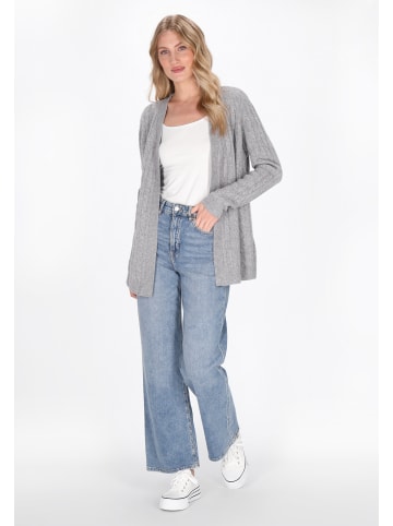 DreiMaster Maritim Women Cardigan in light grey melange