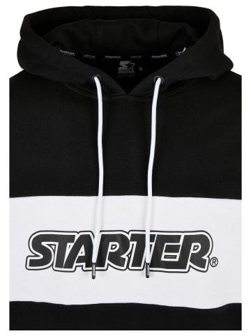 STARTER Kapuzenpullover in black/white