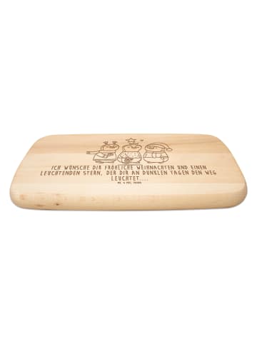 Mr. & Mrs. Panda Schneidebrett Winterzeit Heilige drei Könige mi... in Transparent