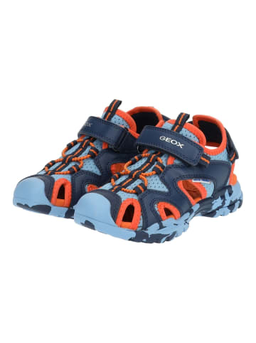 Geox Sandalen in Blau/Orange