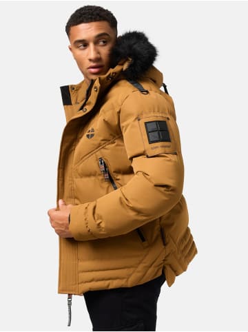 STONE HARBOUR Winterjacke Romaan in Tobacoo