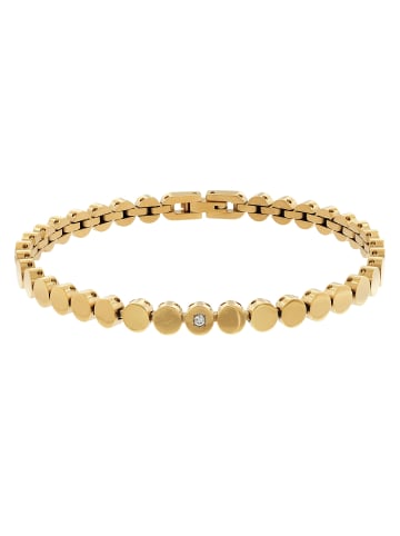 Boccia Damen-Armband Titan Goldfarben mit Diamant