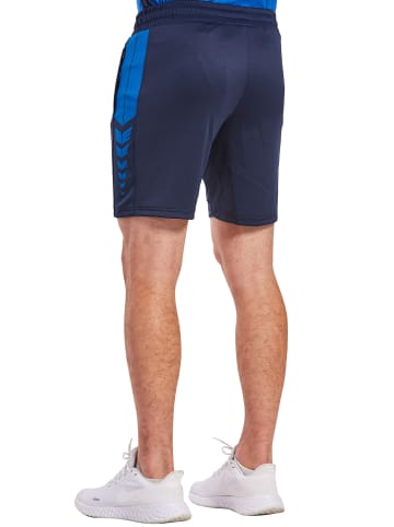 erima Six Wings Shorts in new navy/new royal