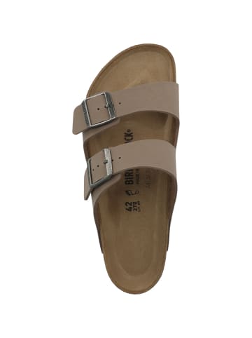 Birkenstock Sandale Arizona Birko-Flor Nubuk normal in grau
