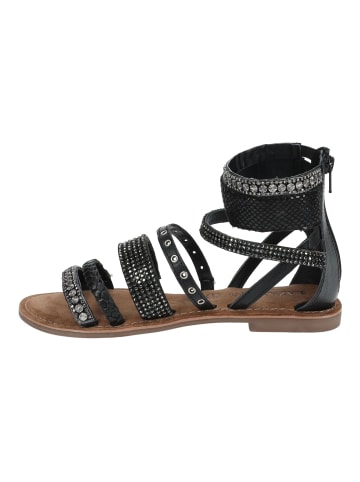 Lazamani Sandalen in Schwarz Kombi