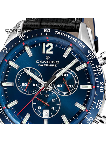 Candino Chronograph-Armbanduhr Candino Sport schwarz groß (ca. 45mm)