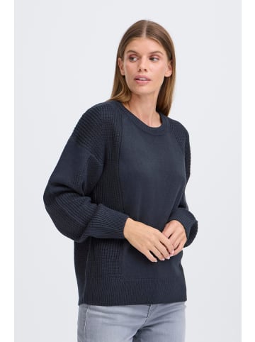 Oxmo Rundhalspullover OXISELMO in Blau