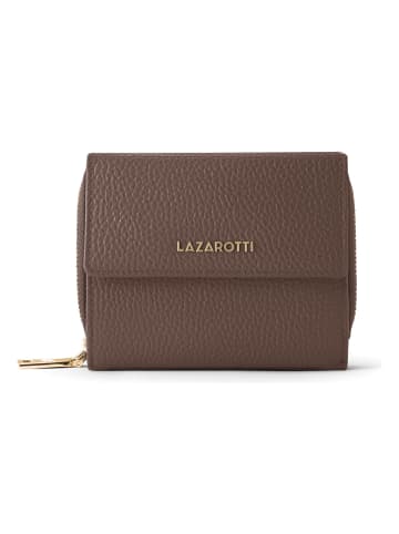 Lazarotti Bologna Leather Geldbörse Leder 12 cm in taupe