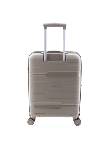 Gladiator 3800 4 Rollen Kabinentrolley 55 cm mit Dehnfalte in beige