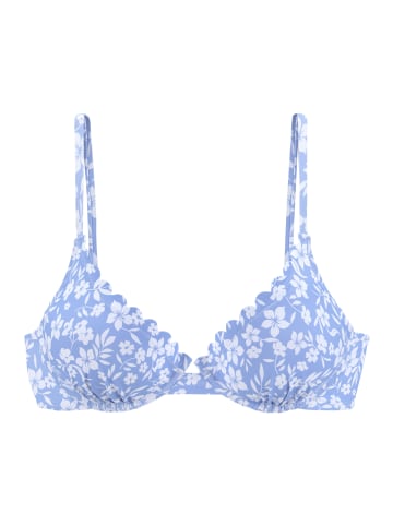 Vivance Bügel-Bikini-Top in himmelblau-weiß