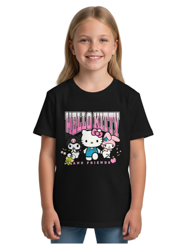 Hello Kitty Hello Kitty T-Shirt Friends Shirt Oberteil kurzärmlig in schwarz