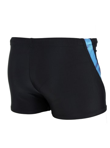 Aquarti Jungen Schwimmhose Kontrastfarbige Einsätze in blau