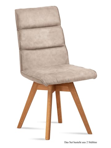 58 aufm Kessel ESSZIMMERSTUHL drehbar (2er-Set) Doris 47x92x60 Eiche geölt/Natur