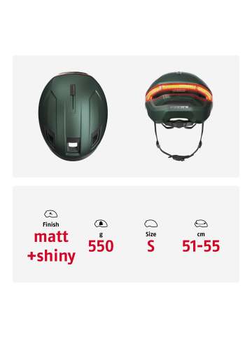 ABUS Fahrradhelm HYP-E in jungle green