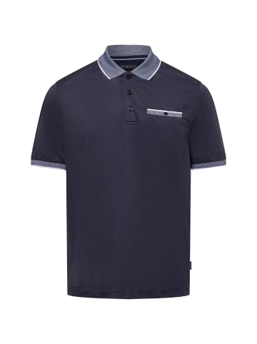 Bugatti Poloshirt in marine weiß - 0004