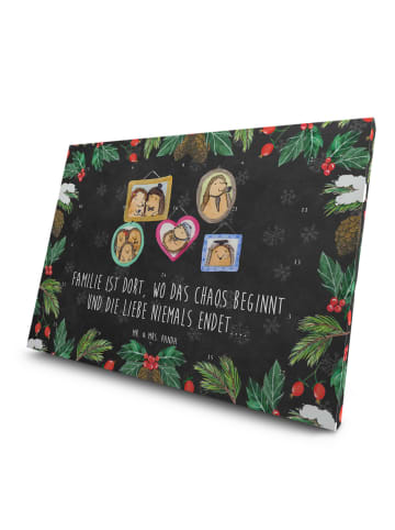 Mr. & Mrs. Panda Tee Adventskalender Igel Familie mit Spruch in Kreidetafel