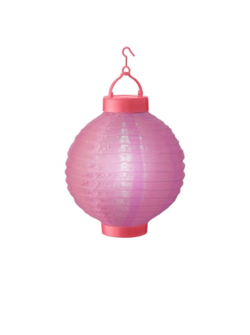 MARELIDA LED Solar Lampion in pink - D: 20cm