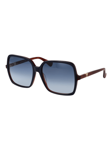 Max Mara Frauen Sonnenbrille Quadratisch Blau