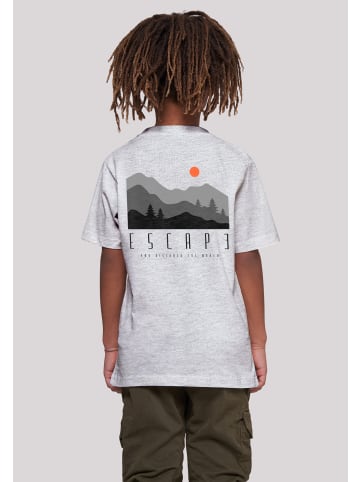 F4NT4STIC T-Shirt Escape Discover the World Forest Landscape in grau meliert