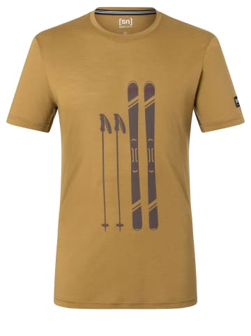 super.natural Merino T-Shirt in gelb