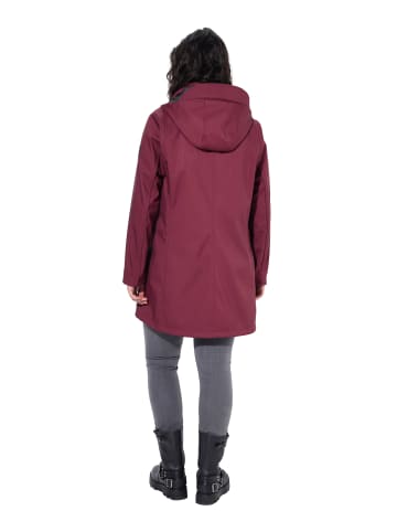 Ulla Popken Softshelljacke in dunkel kirschrot