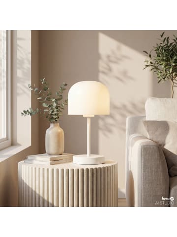 home24 Akku-Tischleuchte BREV in Weiß