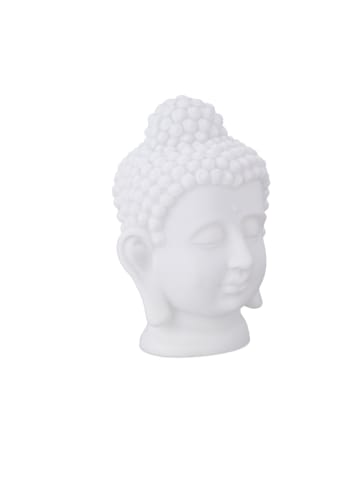 2 x Buddha Kopf in Weiß
