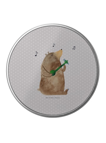 Mr. & Mrs. Panda Kaffeedose Bär Gitarre ohne Spruch in Grau Pastell