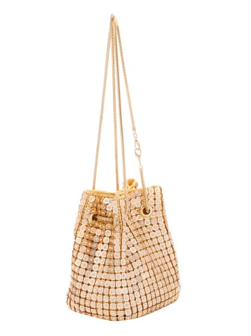 faina Women Handbag in Gold