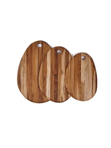 TEAKHAUS TEAKHAUS | Teakholz-Schneidebrett, oval S, ELEGANT, 41 cm