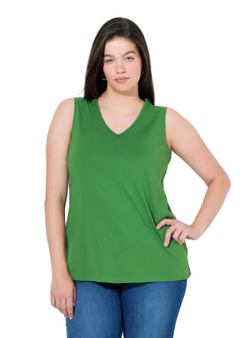 Ulla Popken Strick-Top in moosgrün